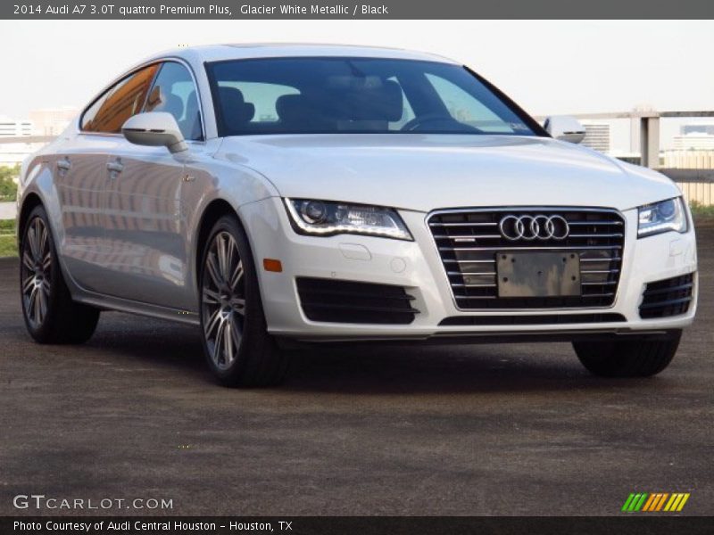 Glacier White Metallic / Black 2014 Audi A7 3.0T quattro Premium Plus