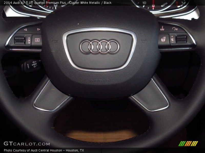 Glacier White Metallic / Black 2014 Audi A7 3.0T quattro Premium Plus