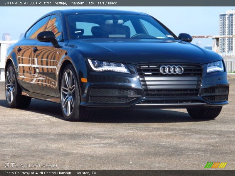 Phantom Black Pearl / Black 2014 Audi A7 3.0T quattro Prestige