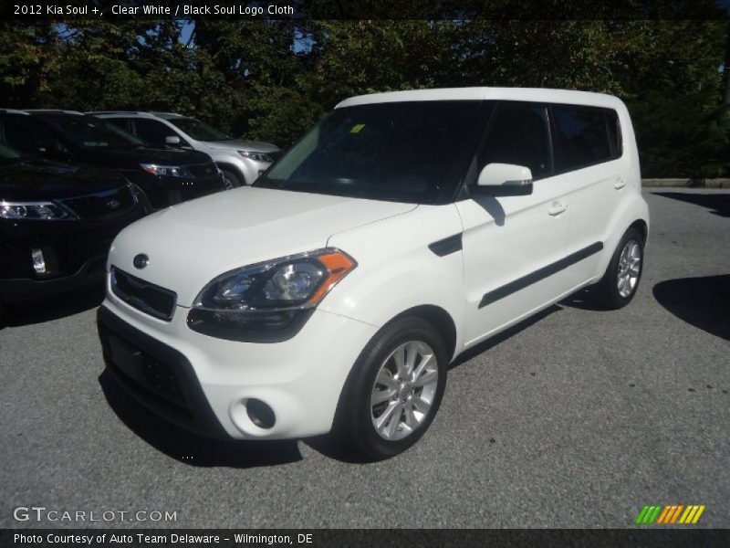 Clear White / Black Soul Logo Cloth 2012 Kia Soul +