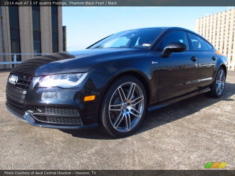 Phantom Black Pearl / Black 2014 Audi A7 3.0T quattro Prestige