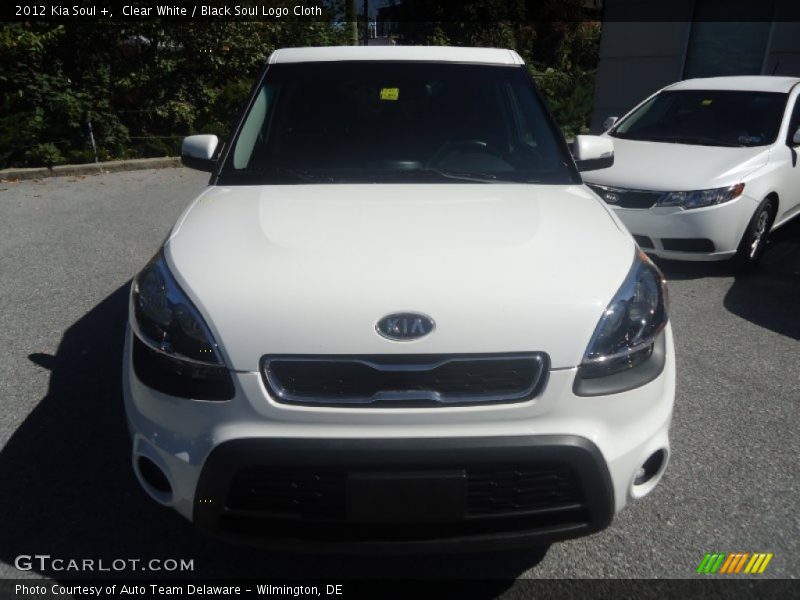 Clear White / Black Soul Logo Cloth 2012 Kia Soul +