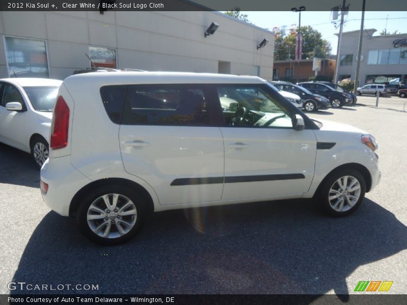 Clear White / Black Soul Logo Cloth 2012 Kia Soul +
