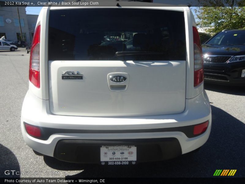 Clear White / Black Soul Logo Cloth 2012 Kia Soul +