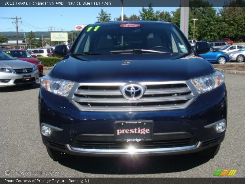 Nautical Blue Pearl / Ash 2011 Toyota Highlander V6 4WD