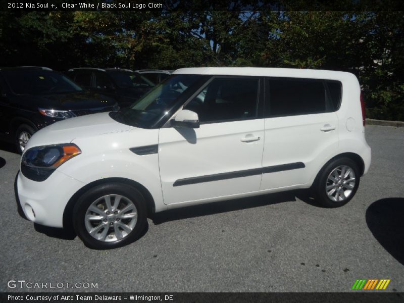 Clear White / Black Soul Logo Cloth 2012 Kia Soul +