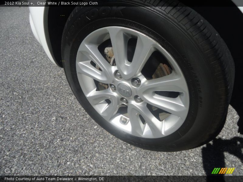 Clear White / Black Soul Logo Cloth 2012 Kia Soul +