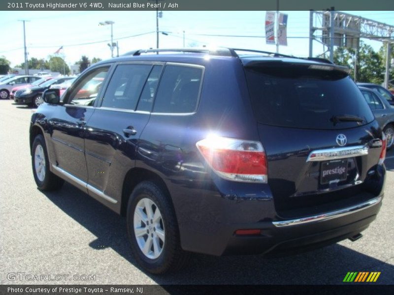 Nautical Blue Pearl / Ash 2011 Toyota Highlander V6 4WD