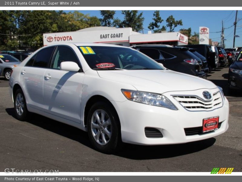 Super White / Ash 2011 Toyota Camry LE