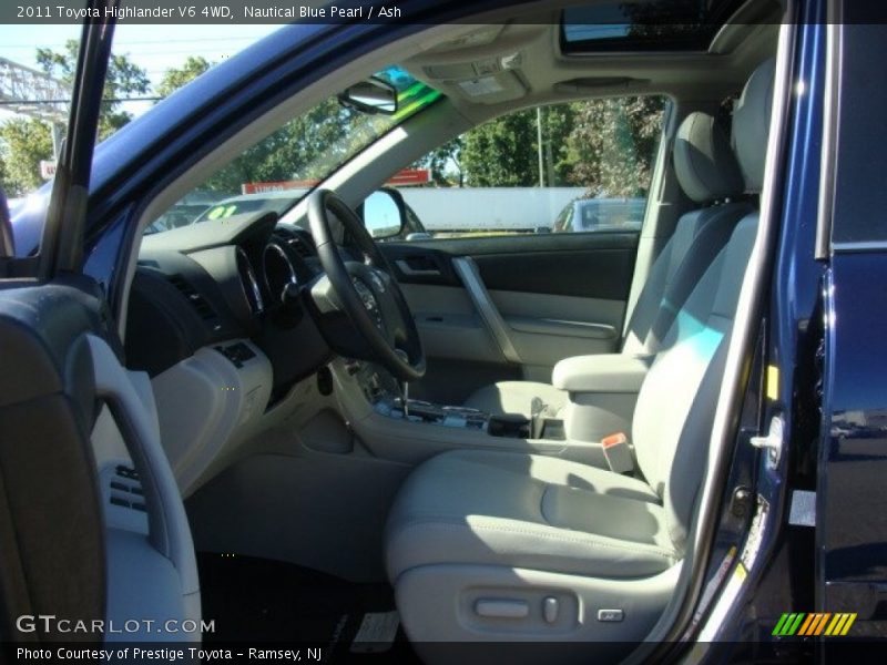 Nautical Blue Pearl / Ash 2011 Toyota Highlander V6 4WD