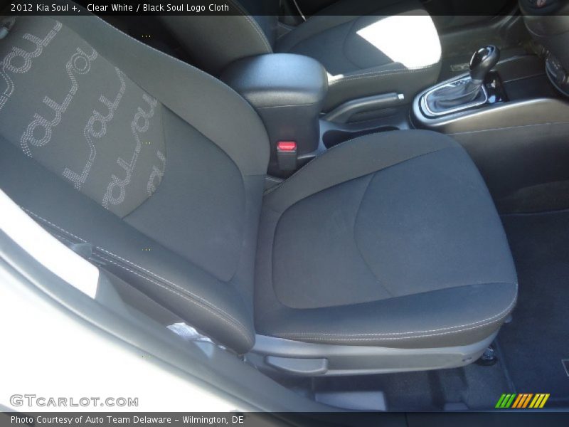 Clear White / Black Soul Logo Cloth 2012 Kia Soul +