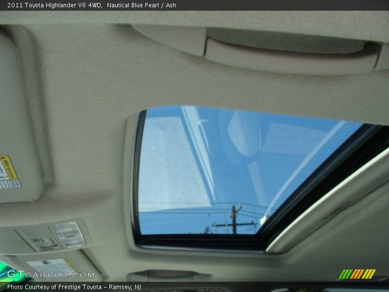 Nautical Blue Pearl / Ash 2011 Toyota Highlander V6 4WD