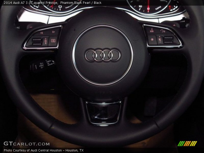 Phantom Black Pearl / Black 2014 Audi A7 3.0T quattro Prestige