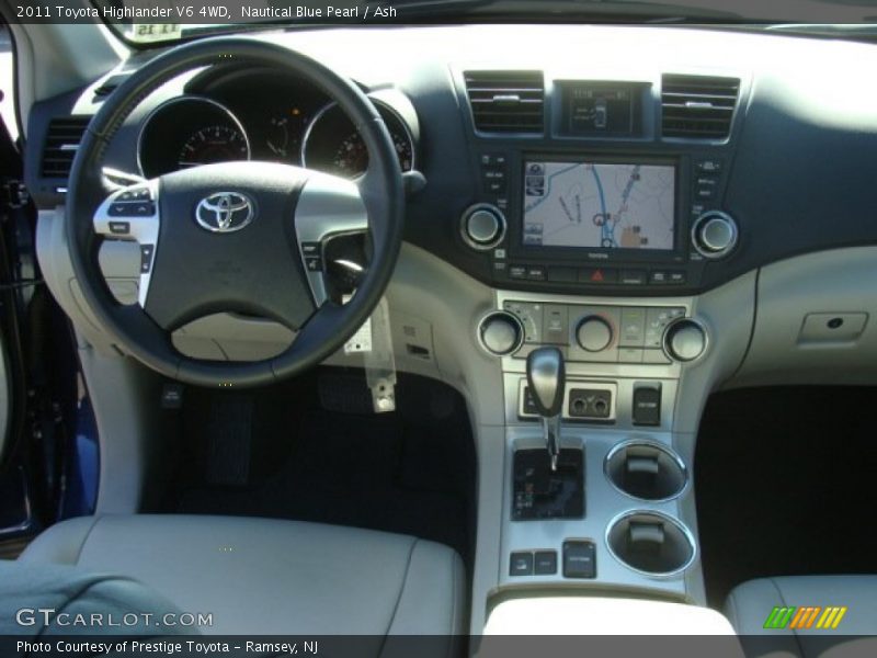 Nautical Blue Pearl / Ash 2011 Toyota Highlander V6 4WD