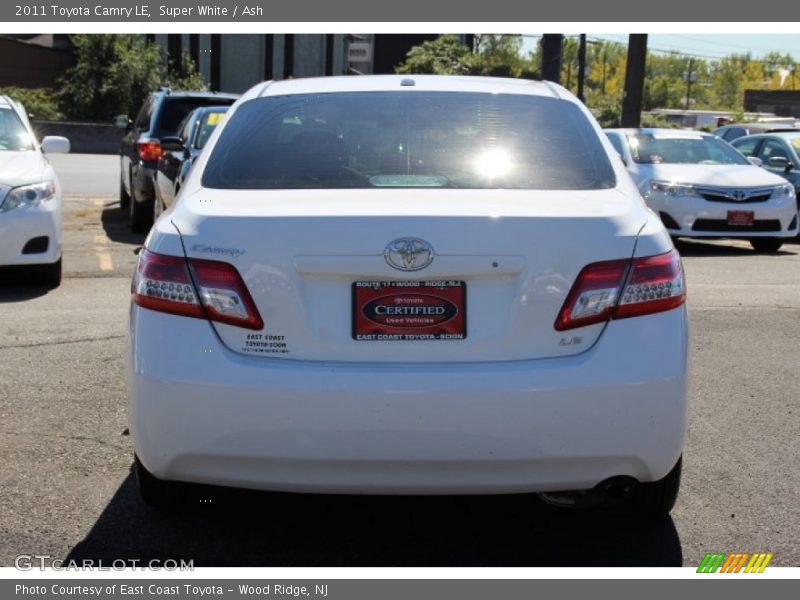 Super White / Ash 2011 Toyota Camry LE