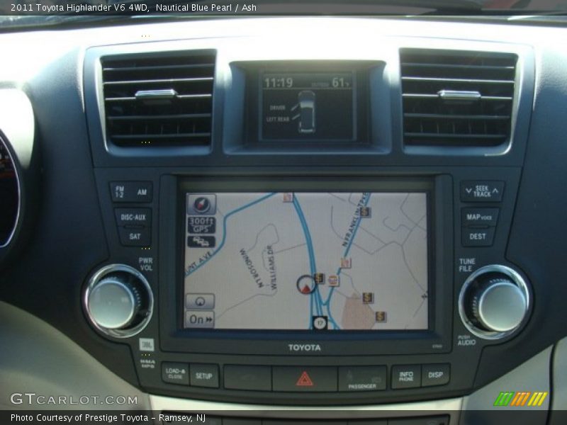 Nautical Blue Pearl / Ash 2011 Toyota Highlander V6 4WD