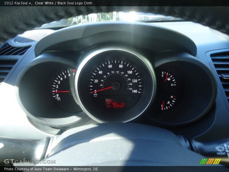 Clear White / Black Soul Logo Cloth 2012 Kia Soul +