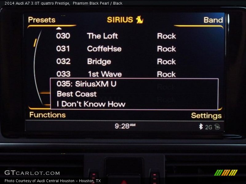 Phantom Black Pearl / Black 2014 Audi A7 3.0T quattro Prestige