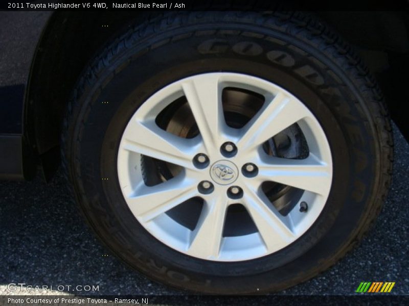 Nautical Blue Pearl / Ash 2011 Toyota Highlander V6 4WD