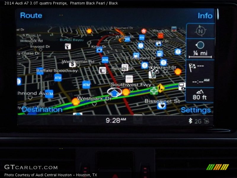 Phantom Black Pearl / Black 2014 Audi A7 3.0T quattro Prestige