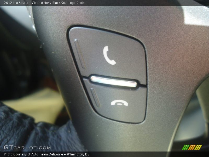 Clear White / Black Soul Logo Cloth 2012 Kia Soul +