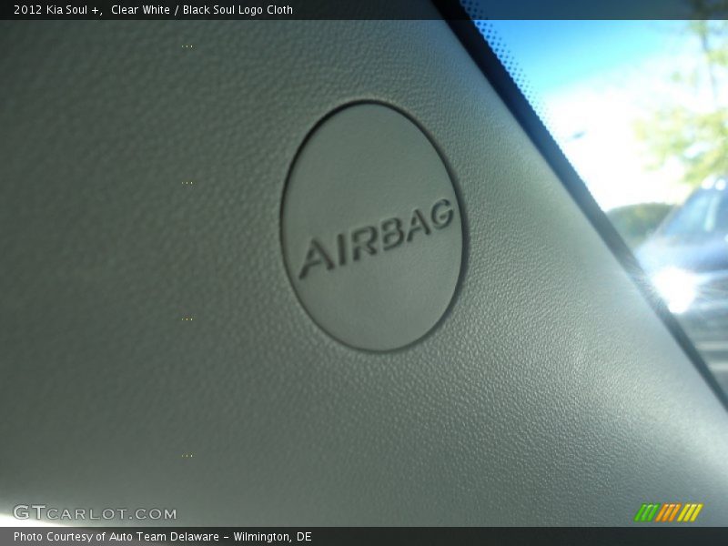 Clear White / Black Soul Logo Cloth 2012 Kia Soul +