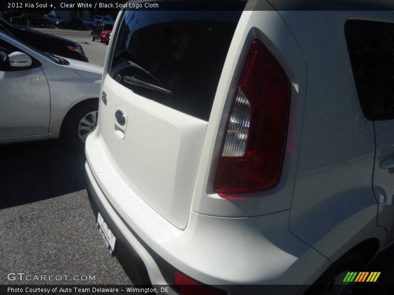 Clear White / Black Soul Logo Cloth 2012 Kia Soul +
