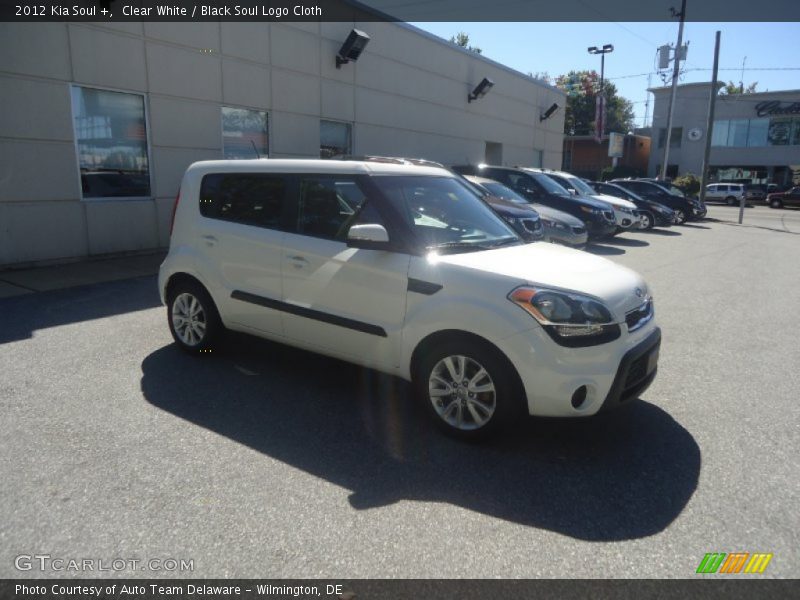 Clear White / Black Soul Logo Cloth 2012 Kia Soul +
