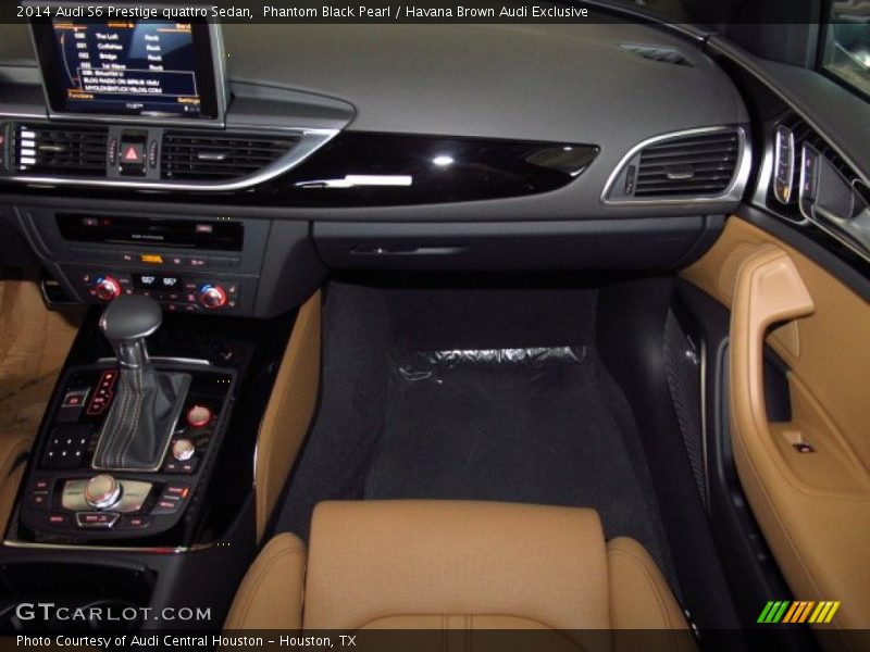Phantom Black Pearl / Havana Brown Audi Exclusive 2014 Audi S6 Prestige quattro Sedan