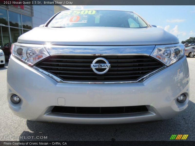 Brilliant Silver / Gray 2013 Nissan Quest 3.5 SV