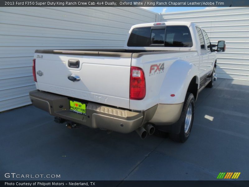 Oxford White / King Ranch Chaparral Leather/Adobe Trim 2013 Ford F350 Super Duty King Ranch Crew Cab 4x4 Dually