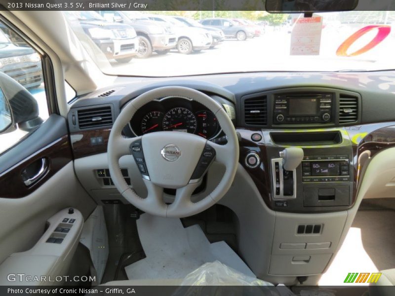Brilliant Silver / Gray 2013 Nissan Quest 3.5 SV