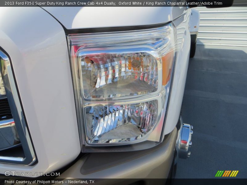 Oxford White / King Ranch Chaparral Leather/Adobe Trim 2013 Ford F350 Super Duty King Ranch Crew Cab 4x4 Dually
