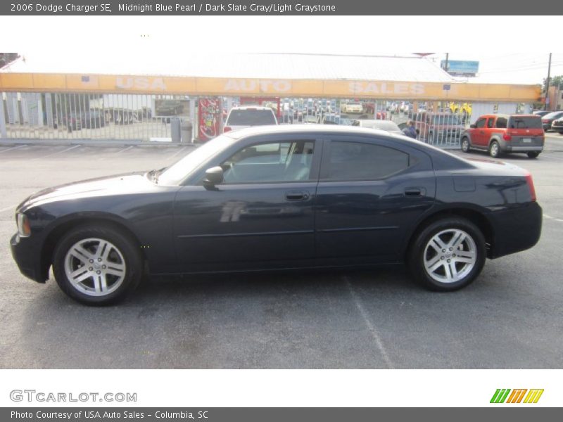Midnight Blue Pearl / Dark Slate Gray/Light Graystone 2006 Dodge Charger SE