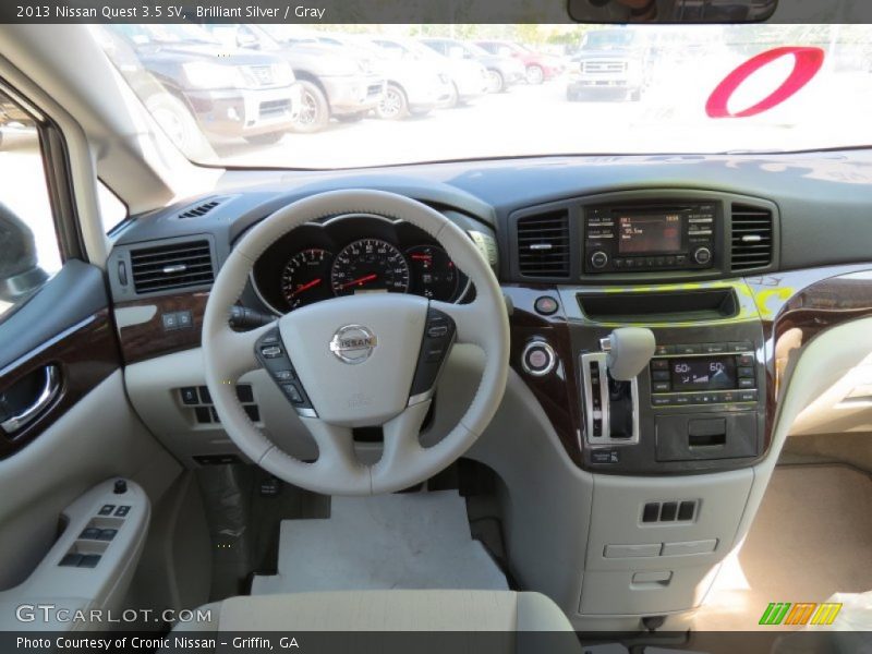 Brilliant Silver / Gray 2013 Nissan Quest 3.5 SV