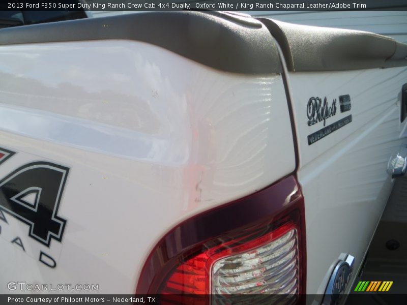 Oxford White / King Ranch Chaparral Leather/Adobe Trim 2013 Ford F350 Super Duty King Ranch Crew Cab 4x4 Dually