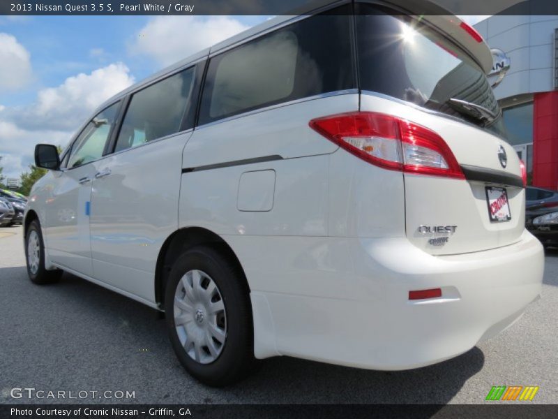 Pearl White / Gray 2013 Nissan Quest 3.5 S