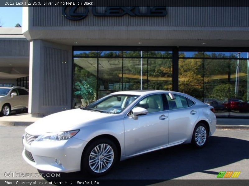 Silver Lining Metallic / Black 2013 Lexus ES 350