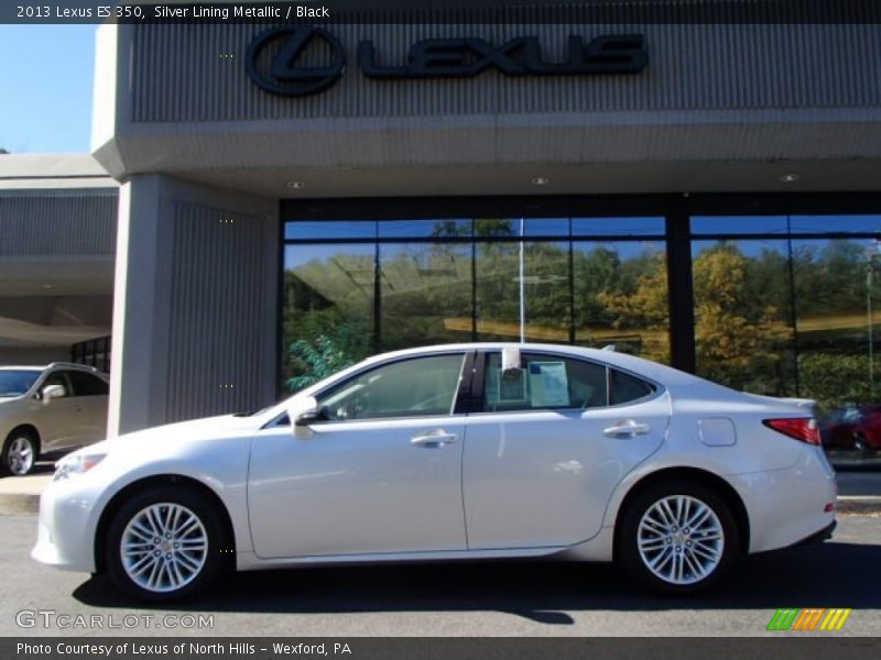 Silver Lining Metallic / Black 2013 Lexus ES 350