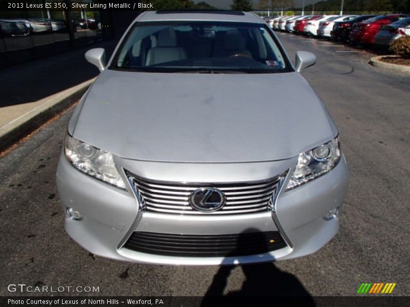 Silver Lining Metallic / Black 2013 Lexus ES 350
