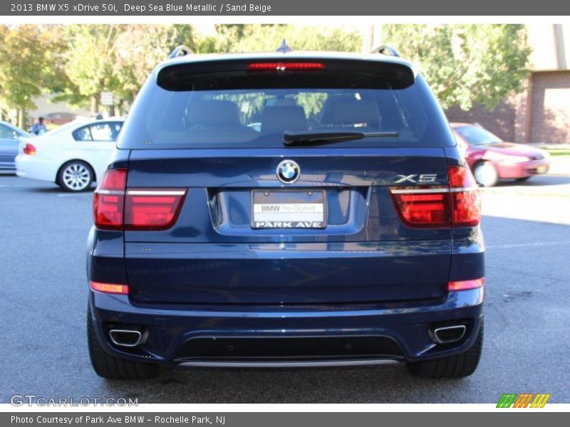 Deep Sea Blue Metallic / Sand Beige 2013 BMW X5 xDrive 50i