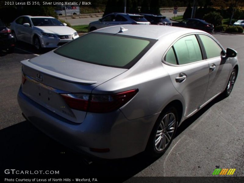 Silver Lining Metallic / Black 2013 Lexus ES 350