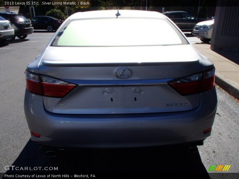 Silver Lining Metallic / Black 2013 Lexus ES 350