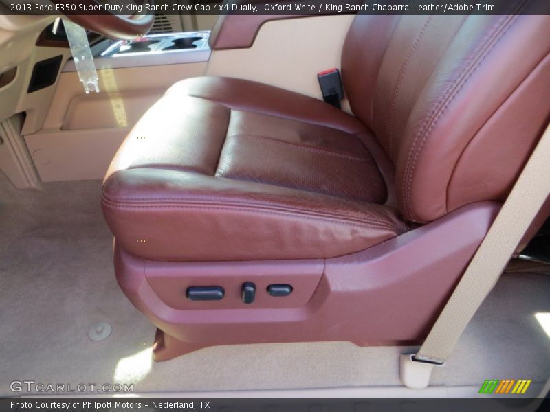 Oxford White / King Ranch Chaparral Leather/Adobe Trim 2013 Ford F350 Super Duty King Ranch Crew Cab 4x4 Dually