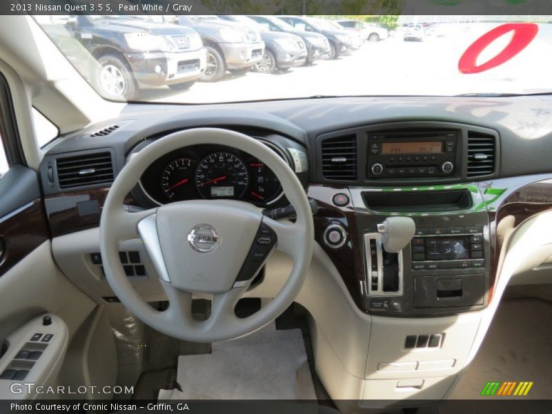 Pearl White / Gray 2013 Nissan Quest 3.5 S