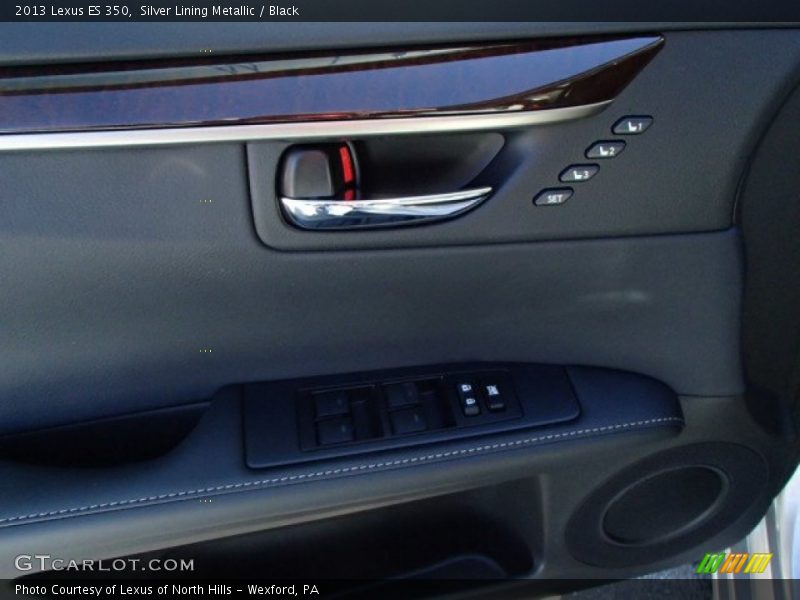 Silver Lining Metallic / Black 2013 Lexus ES 350