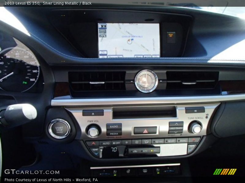 Silver Lining Metallic / Black 2013 Lexus ES 350