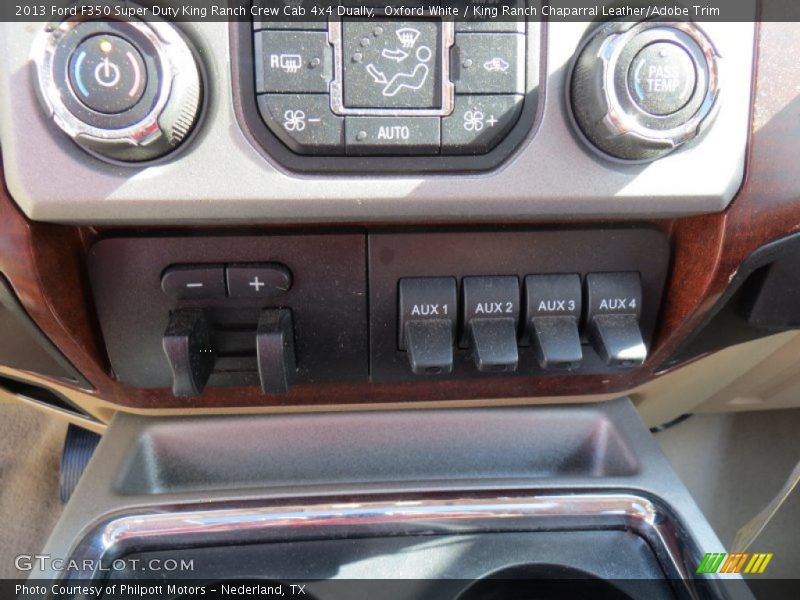 Oxford White / King Ranch Chaparral Leather/Adobe Trim 2013 Ford F350 Super Duty King Ranch Crew Cab 4x4 Dually