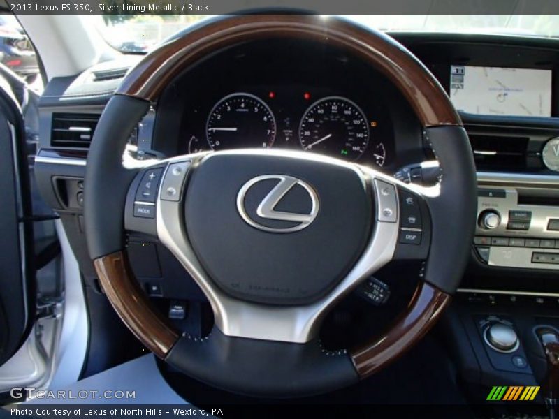 Silver Lining Metallic / Black 2013 Lexus ES 350