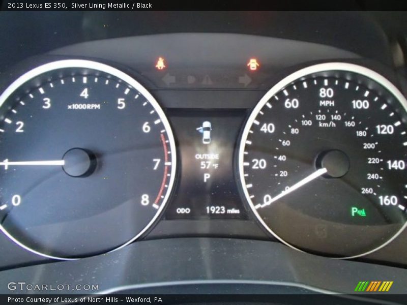 Silver Lining Metallic / Black 2013 Lexus ES 350